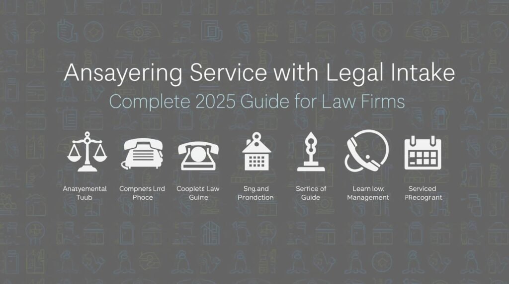Answering Service with Legal Intake: Complete 2025 Guide for Law Firms